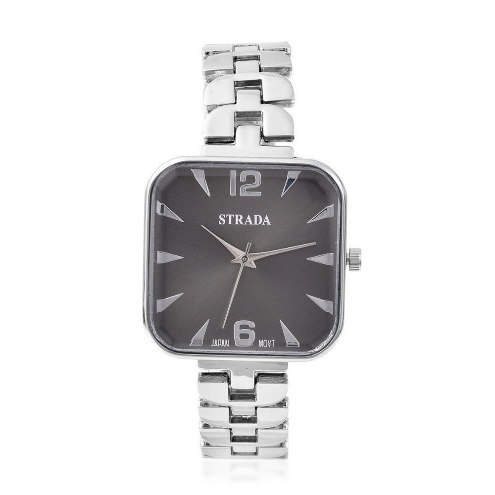 STRADA Watch in Silvertone and Stainless Steel Back
